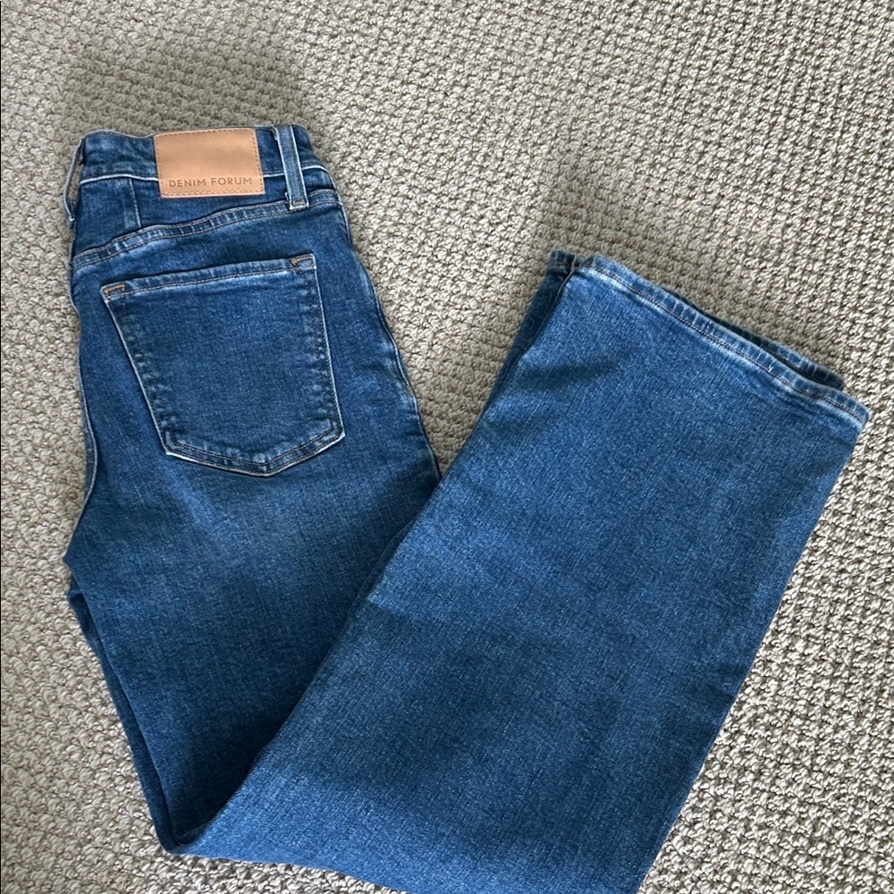 Aritzia Denim Forum High Rise Blue Jeans